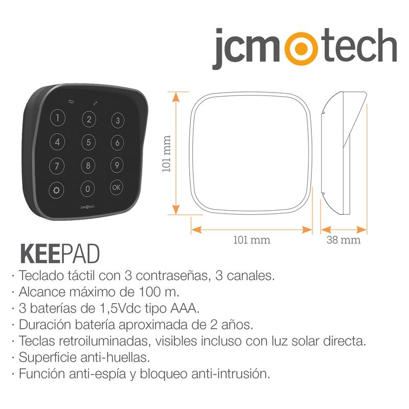 BASEPAD – Kit para salir de casa sin llaves ni mandos y entrar cómodamente con el teclado cuando vuelvas