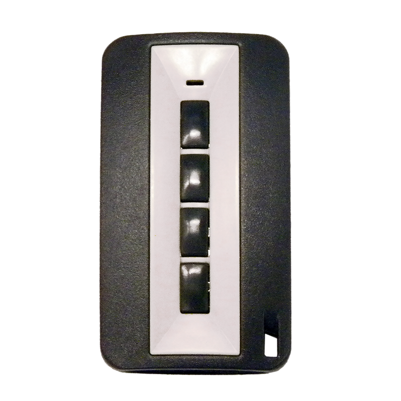 BE4-HPSN - JCM TECH HP Mando a distancia para puerta de garaje de 4 botones para ROLL868DMRP.