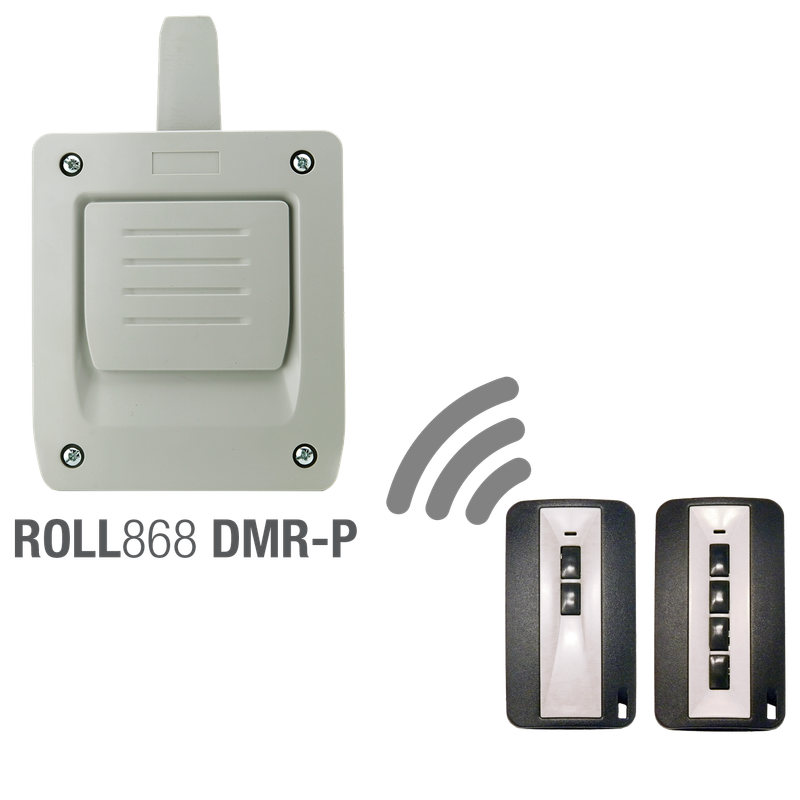BE4-HPSN - JCM TECH HP Mando a distancia para puerta de garaje de 4 botones para ROLL868DMRP.
