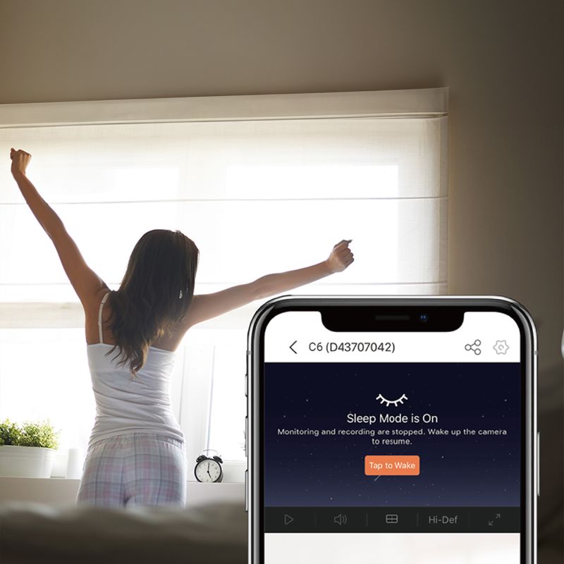 C6 – Cámara EZVIZ para vivienda o despacho con funciones inteligentes, detección de personas y mascotas, detección por voz