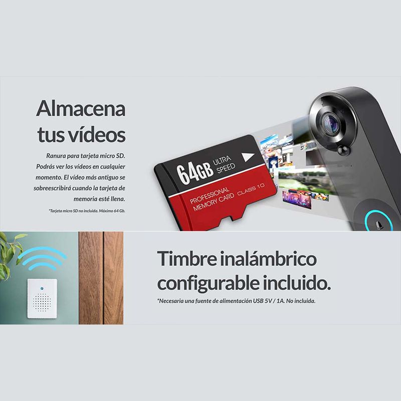 DING DONG - Video timbre WIFI inteligente DING DONG