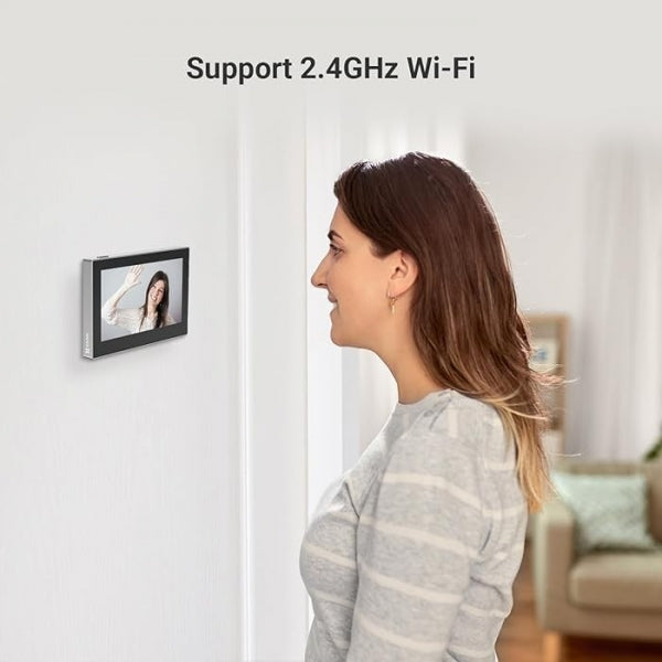 HP2 – Mirilla digital inteligente plateada con la lente pequeña, EZVIZ, para saber quién está delante de la puerta en todo momento