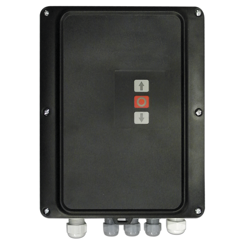 I20ES – Cuadro de maniobra para puertas industriales con caja estándar VERSUS negra