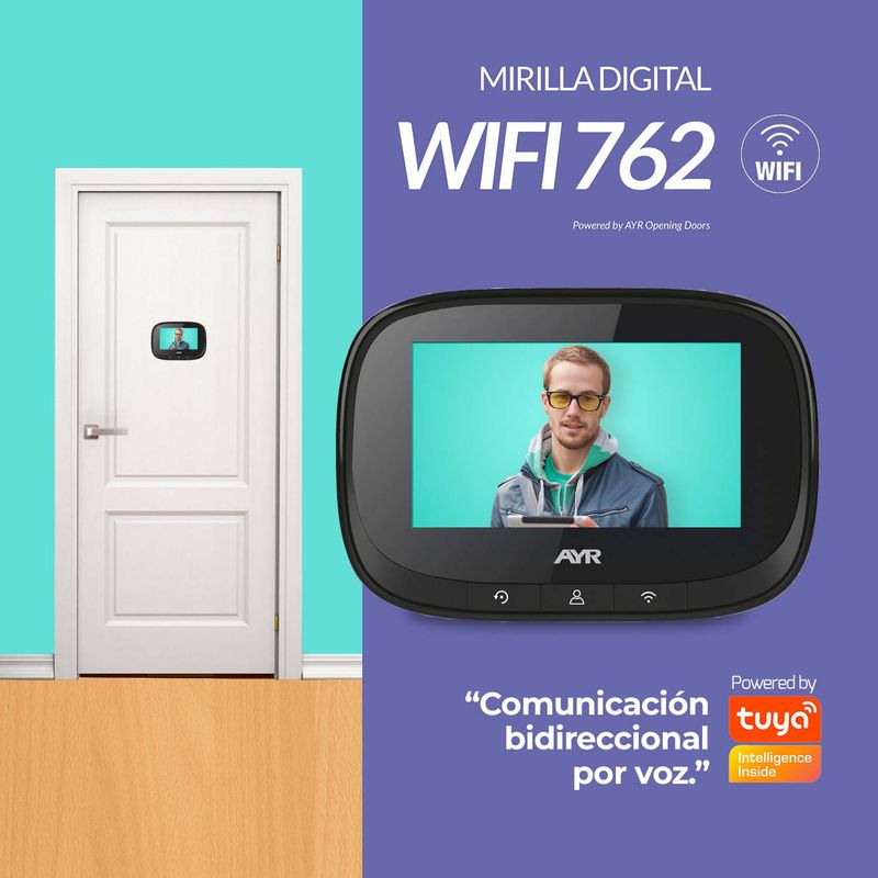 MI-762 – Mirilla digital Wifi para ver quién llama a tu puerta desde cualquier lugar y a cualquier hora