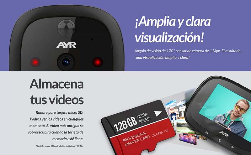 MI-762 – Mirilla digital Wifi para ver quién llama a tu puerta desde cualquier lugar y a cualquier hora