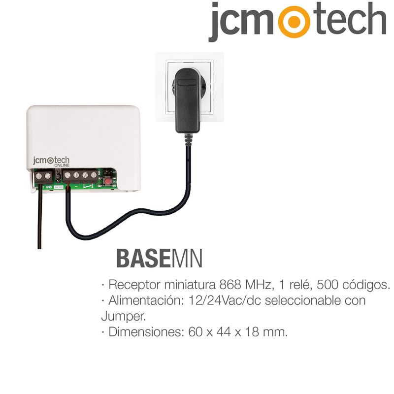 BASE2MUV – Sistema universal para todo tipo de puertas de garaje, con 2 mandos originales, robustos pero también estéticos