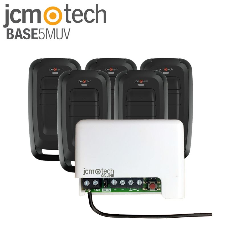 BASE5MUV – Sistema universal para todo tipo de puertas de garaje, con 5 mandos originales, robustos pero también estéticos