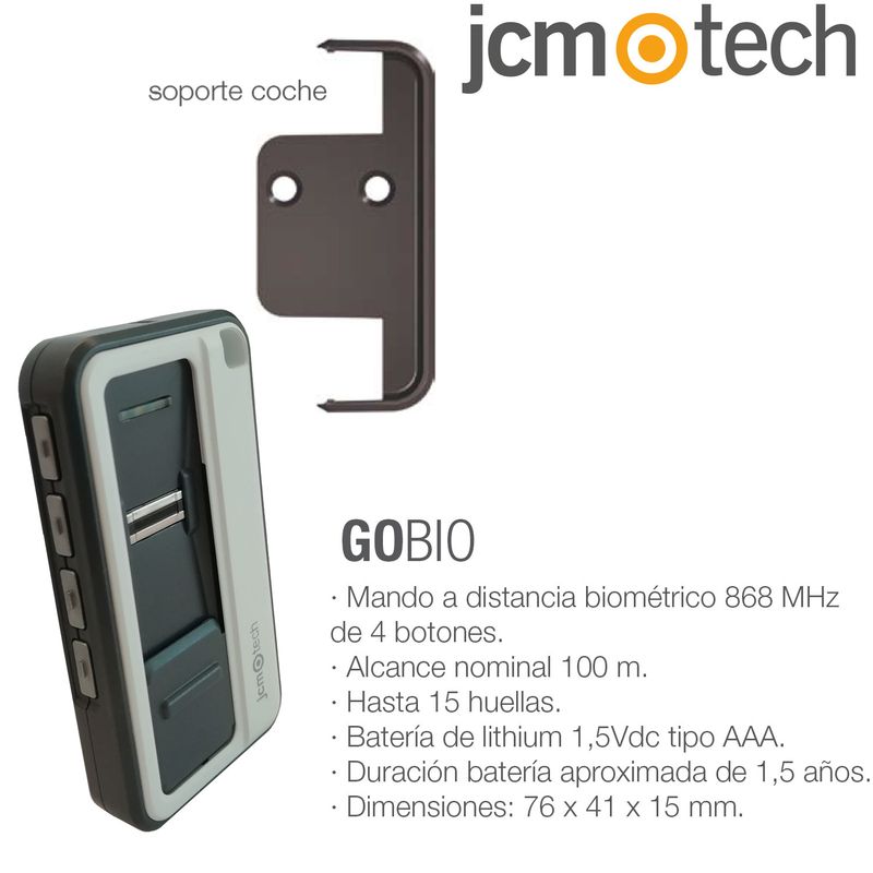BASE BIO – Sistema biometrico universal muy seguro al funcionar sólo con tu huella dactilar y sirve para todo tipo de puertas automáticas