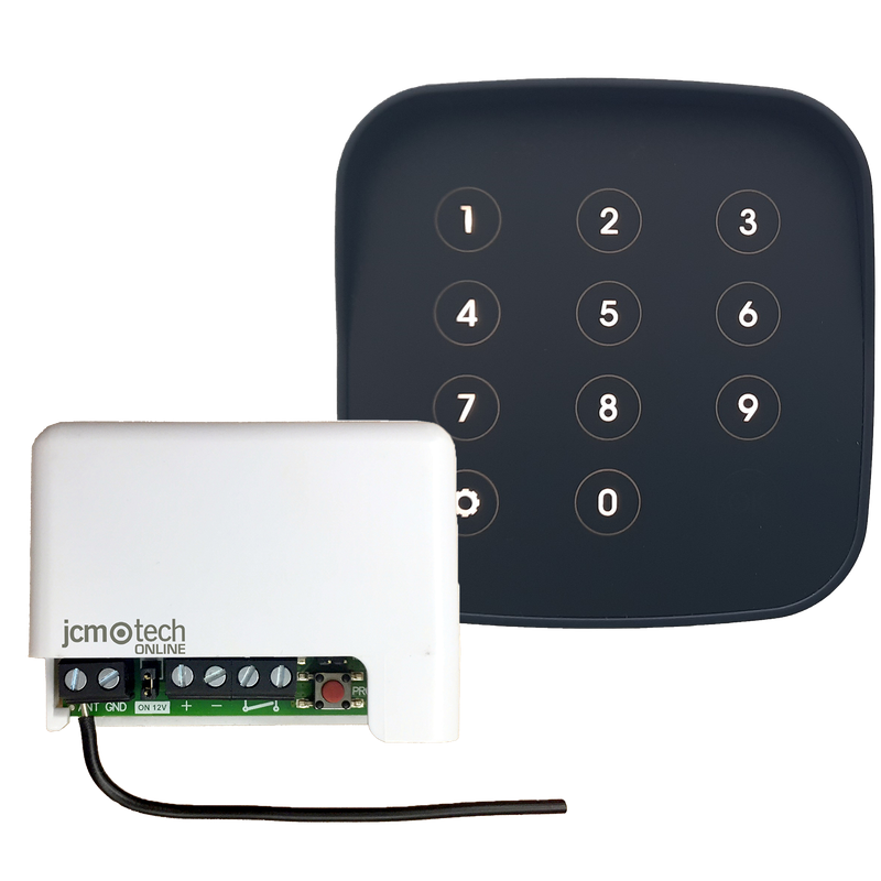 Solución de teclado y receptor original de jcm tech para abrir puerta garaje sin llaves