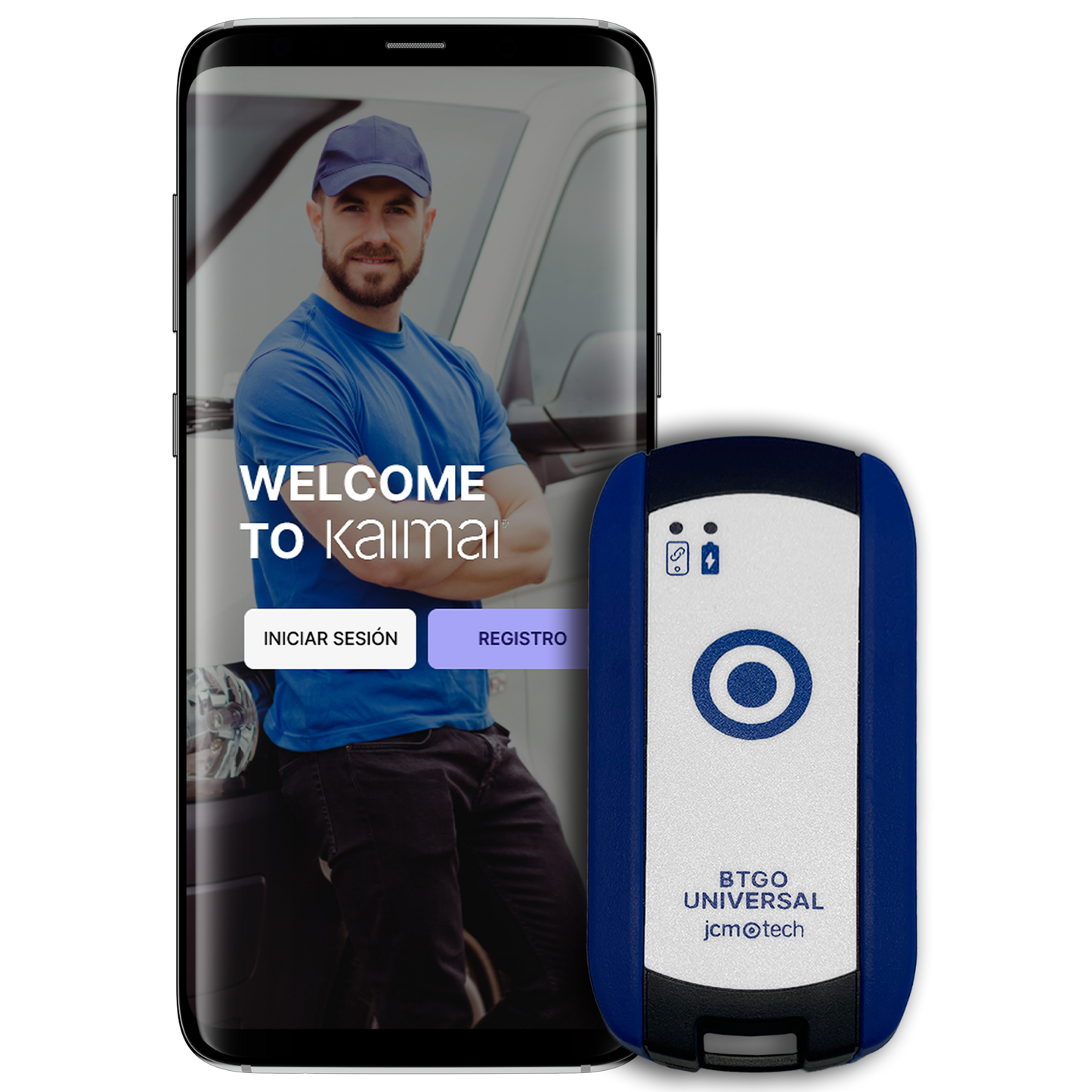 BT GO UNIVERSAL – Este emisor universal, controlado desde la aplicación Kaimai, recibe la señal vía Bluetooth y la transmite al receptor Motion mediante radiofrecuencia.