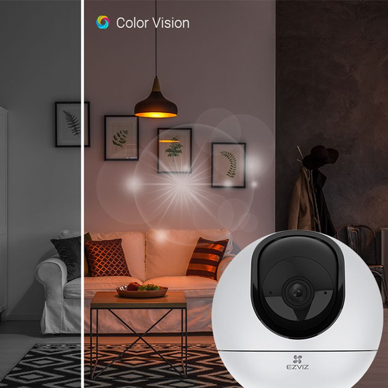 C6 – Cámara EZVIZ para vivienda o despacho con funciones inteligentes, detección de personas y mascotas, detección por voz