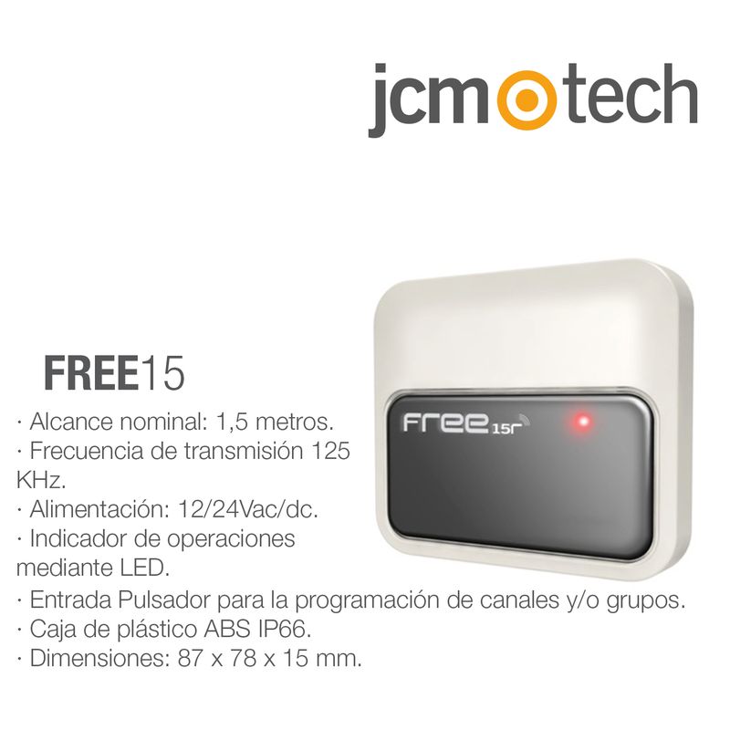 FREE15R - Abre la puerta sin tener que pulsar ningún botón cuando vas a pie cargado con la compra o con el niño durmiendo