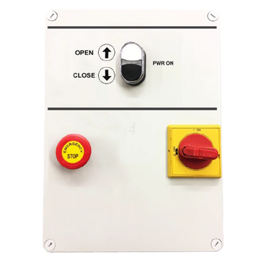 I20ES IND - Cuadro de maniobra con caja industrial para puertas industriales con conector para encoder KOSTAL y ELEKTROMATEN