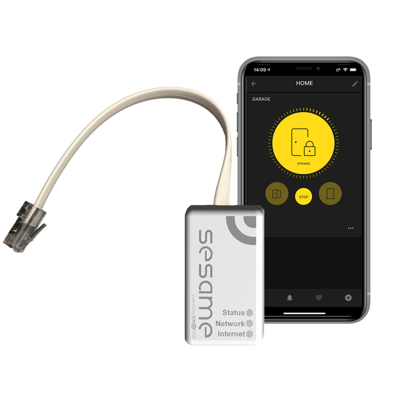 VSESAME 2L - 2 utilisateurs peuvent ouvrir leur porte de garage avec leur téléphone portable, grâce aux 2 licences SESAME