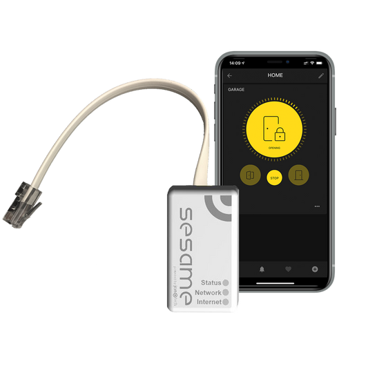 VSESAME 2L - 2 utilisateurs peuvent ouvrir leur porte de garage avec leur téléphone portable, grâce aux 2 licences SESAME